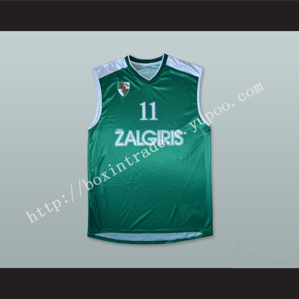 Arvydas Sabonis 11 BC Zalgiris Kaunas Basketball Jersey