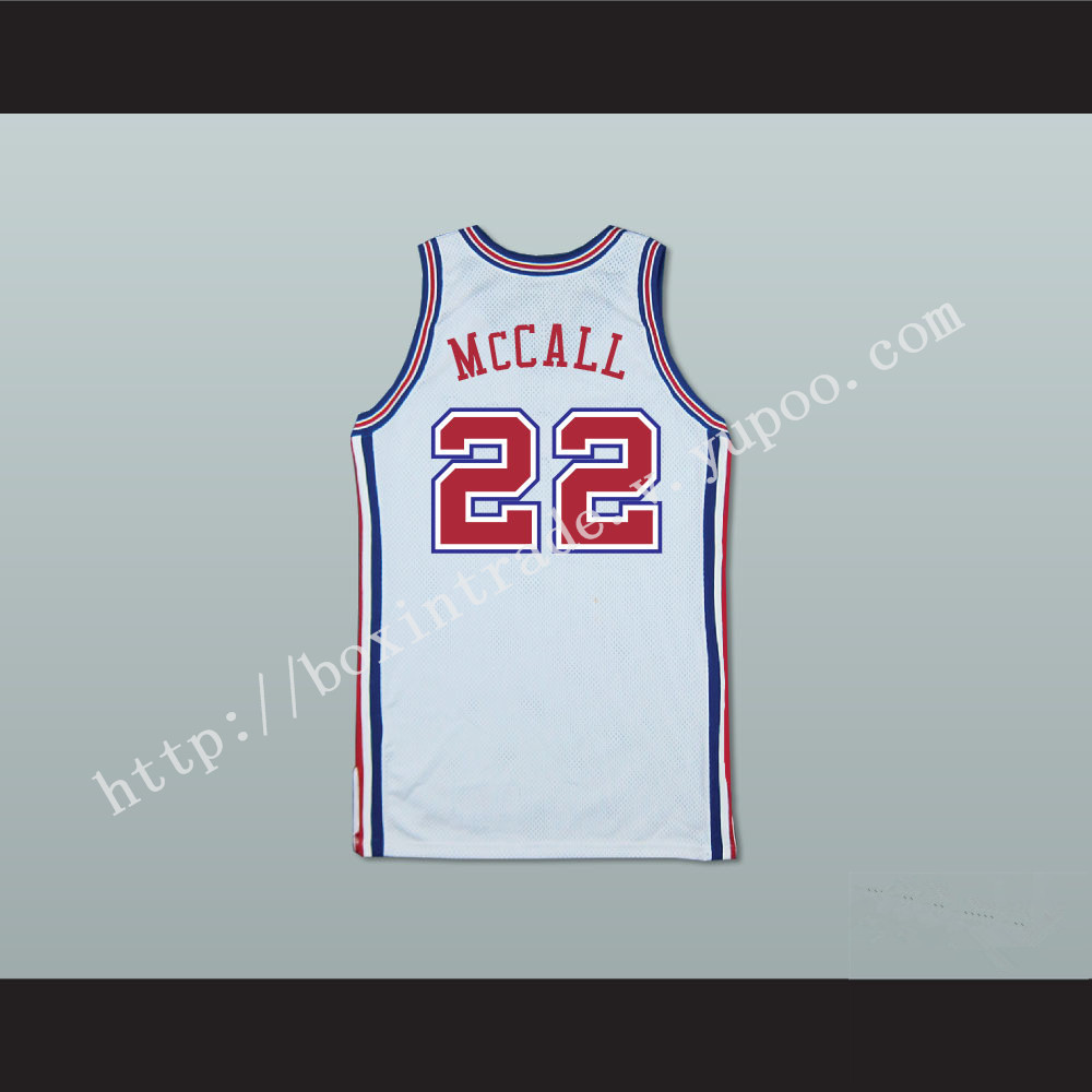 Quincy's Dad Zeke McCall 22 Pro Career Basketball Jersey Love and Basketball