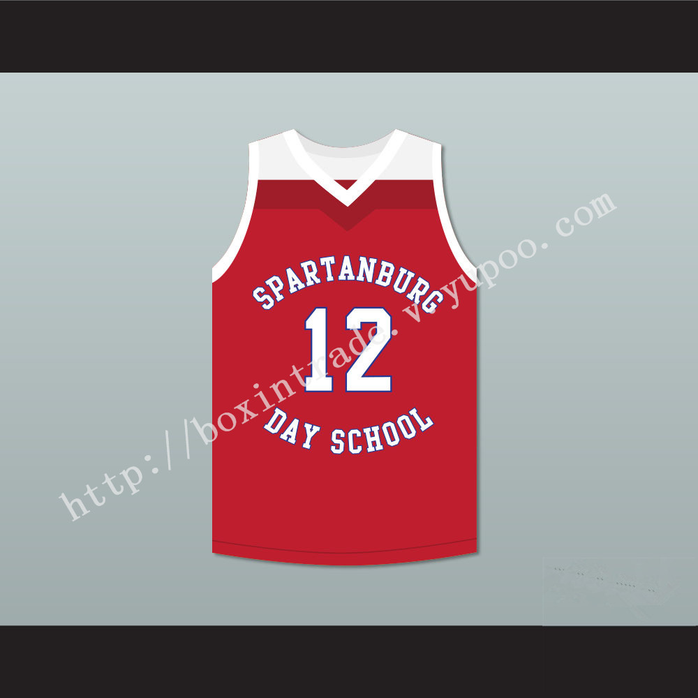 Zion Williamson 12 Spartanburg Day School Griffins Red Basketball Jersey 2