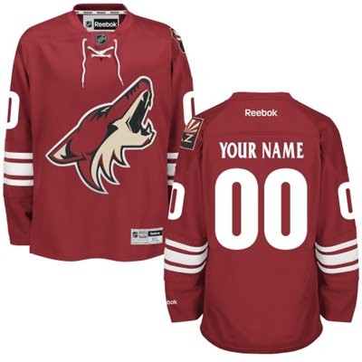 Arizona Coyotes Home Big And Tall Custom Jersey - Red