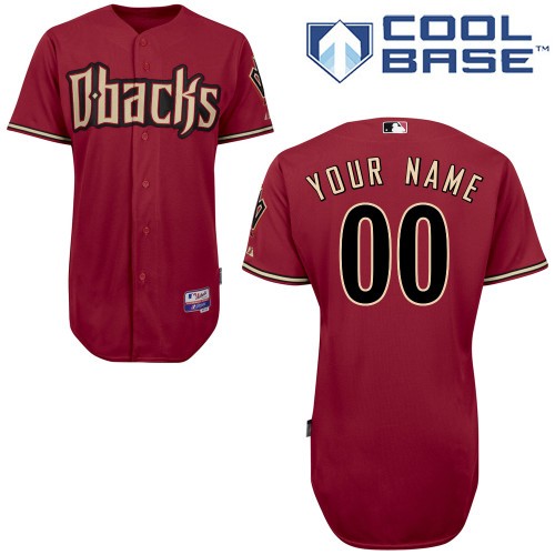 Arizona Diamondbacks Alt Custom Big And Tall Jersey - Sedona Red