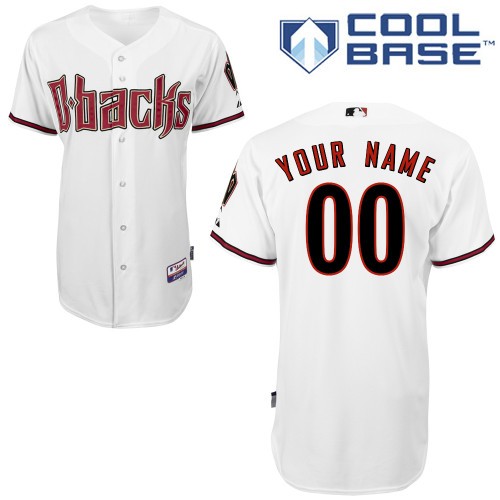 Arizona Diamondbacks Home Custom Big And Tall Jersey - White