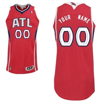 Atlanta Hawks Alternate Custom Big And Tall Jersey - Red