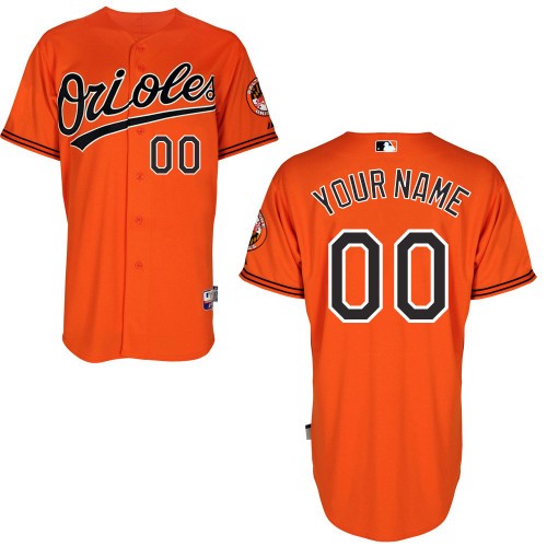 Baltimore Orioles Alt Custom Big And Tall Jersey - Orange