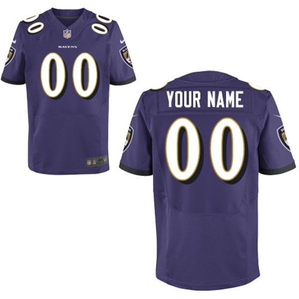 Baltimore Ravens Custom Big And Tall Jersey - Purple