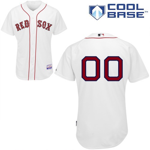 Boston Red Sox Home Custom Big And Tall Jersey - White