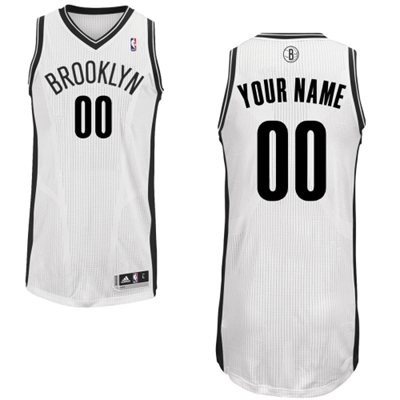 Brooklyn Nets Home Custom Big And Tall Jersey - White