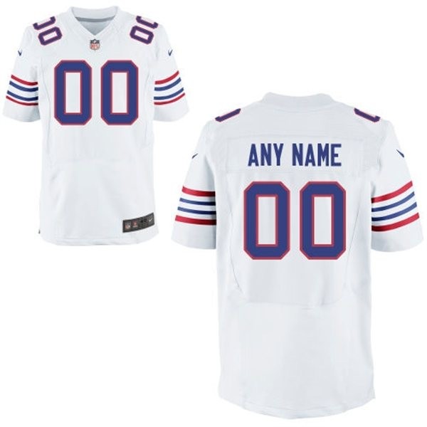 Buffalo Bills Custom Alternate Big And Tall Jersey - White