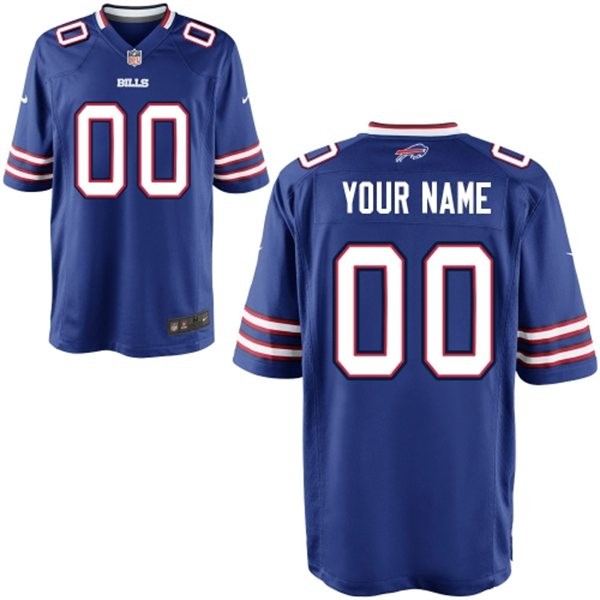 Buffalo Bills Custom Big And Tall Jersey - Blue