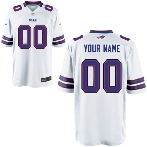 Buffalo Bills Custom Big And Tall Jersey - White