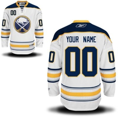 Buffalo Sabres Road Big And Tall Custom Jersey - White