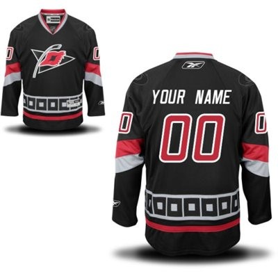 Carolina Hurricanes Alternate Big And Tall Custom Jersey - Black