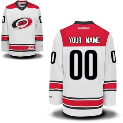 Carolina Hurricanes Road Big And Tall Custom Jersey - White