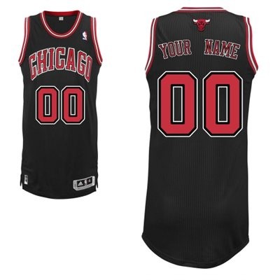 Chicago Bulls Alternate Custom Big And Tall Jersey - Black