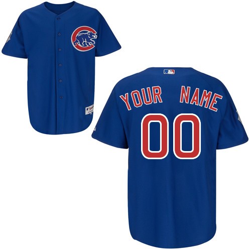 Chicago Cubs Alt Custom Big And Tall Jersey - Royal Blue