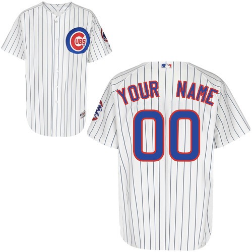 Chicago Cubs Home Custom Big And Tall Jersey - White