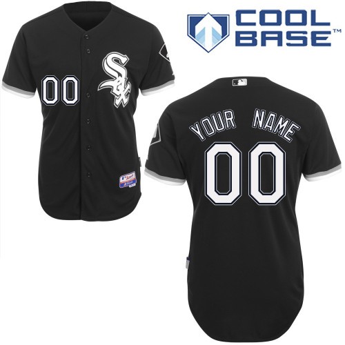 Chicago White Sox Alt Custom Big And Tall Jersey - Black