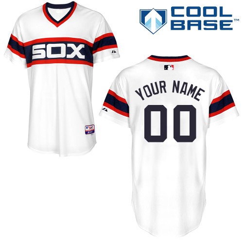 Chicago White Sox Alt Custom Big And Tall Jersey - White