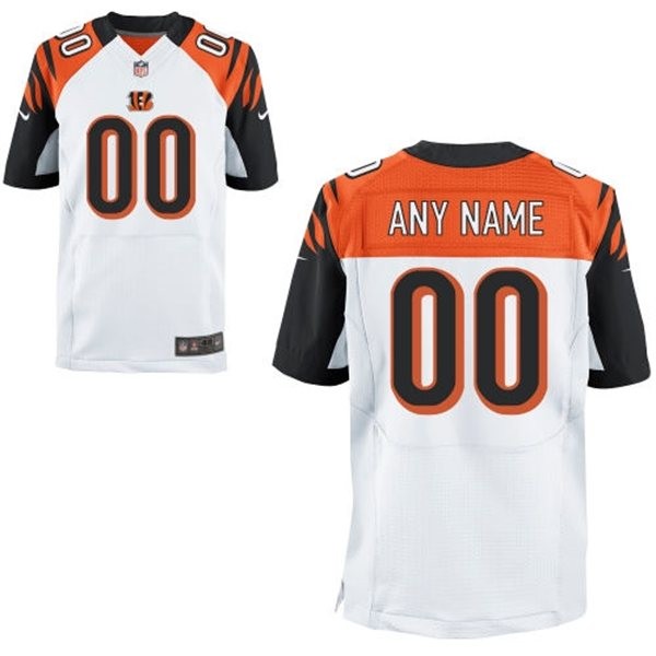 Cincinnati Bengals Custom Big And Tall Jersey - White