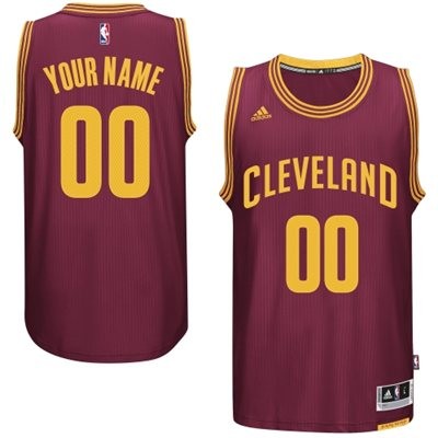 Cleveland Cavaliers Road Custom Big And Tall Jersey - Wine Red