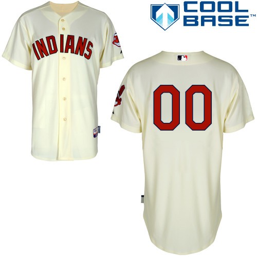 Cleveland Indians Alt Custom Big And Tall Jersey - Cream