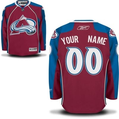 Colorado Avalanche Home Big And Tall Custom Jersey - Red