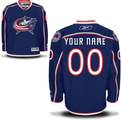 Columbus Blue Jackets Home Big And Tall Custom Jersey - Blue