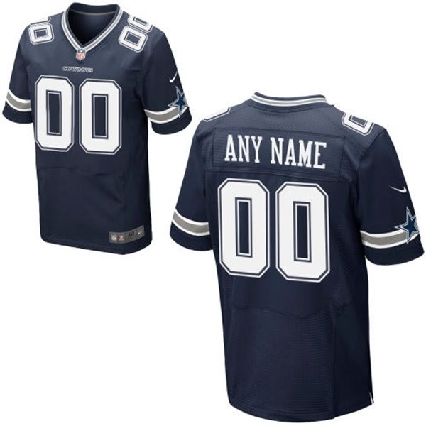 Dallas Cowboys Custom Big And Tall Jersey - Navy Blue