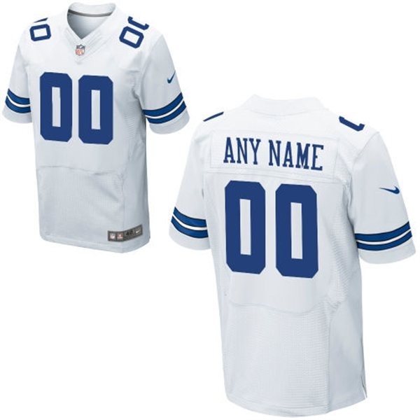 Dallas Cowboys Custom Big And Tall Jersey - White