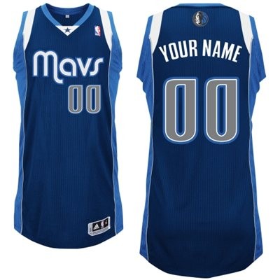 Dallas Mavericks Alternate Custom Big And Tall Jersey - Navy Blue