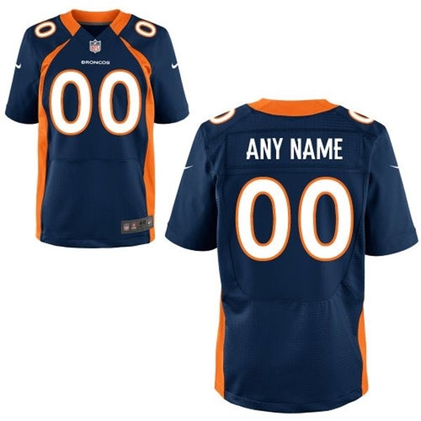 Denver Broncos Custom Big And Tall Jersey - Navy Blue