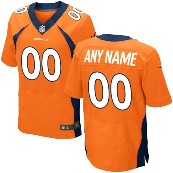 Denver Broncos Custom Big And Tall Jersey - Orange