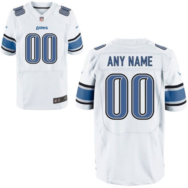 Detroit Lions Custom Big And Tall Jersey - White