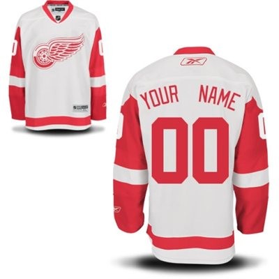 Detroit Red Wings Road Big And Tall Custom Jersey - White