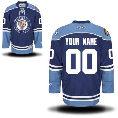 Florida Panthers Alternate Big And Tall Custom Jersey - Blue