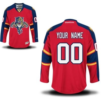 Florida Panthers Home Big And Tall Custom Jersey - Red