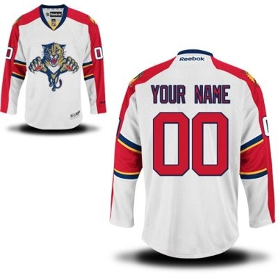 Florida Panthers Road Big And Tall Custom Jersey - White