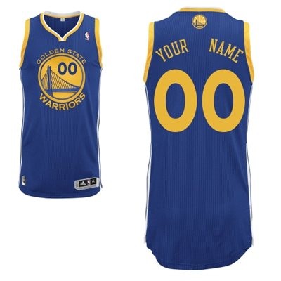 Golden State Warriors Road Custom Big And Tall Jersey - Blue