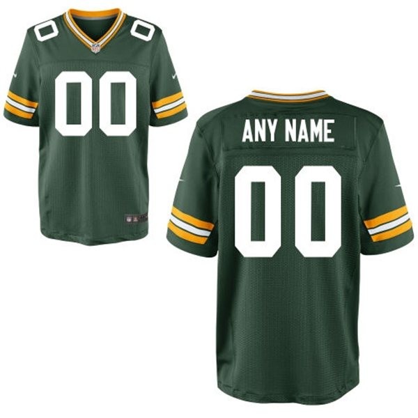 Green Bay Packers Custom Big And Tall Jersey - Dark Green