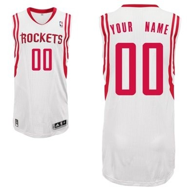 Houston Rockets Home Custom Big And Tall Jersey - White