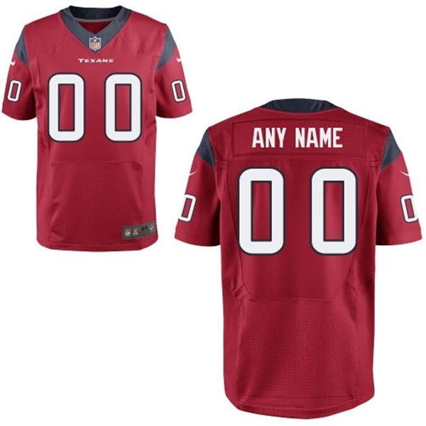 Houston Texans Custom Big And Tall Jersey - Battle Red