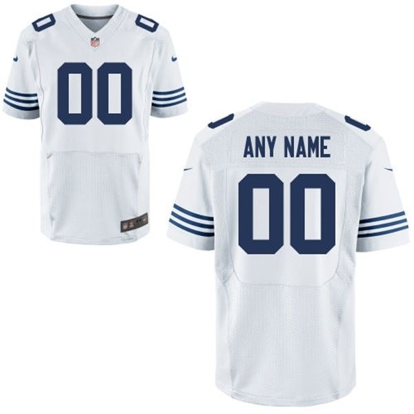 Indianapolis Colts Custom Alternate Big And Tall Jersey - White