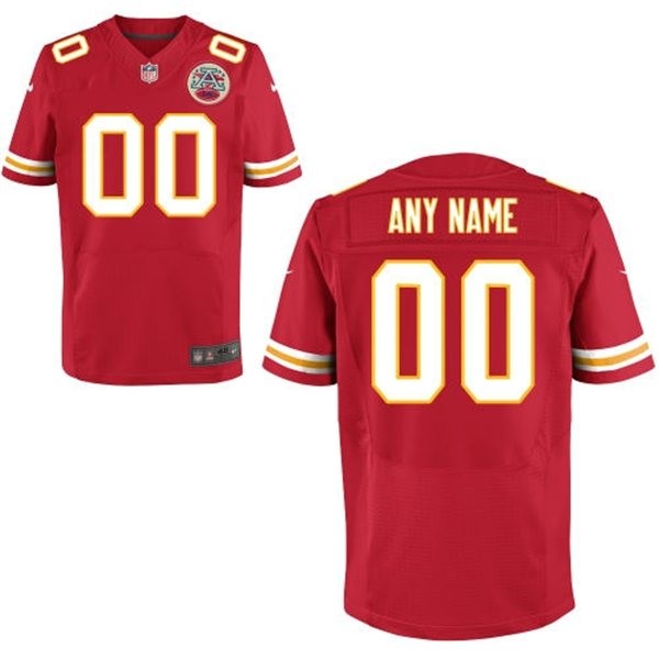 Kansas City Chiefs Custom Big And Tall Jersey - Red