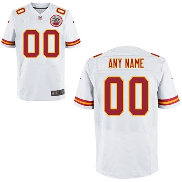 Kansas City Chiefs Custom Big And Tall Jersey - White