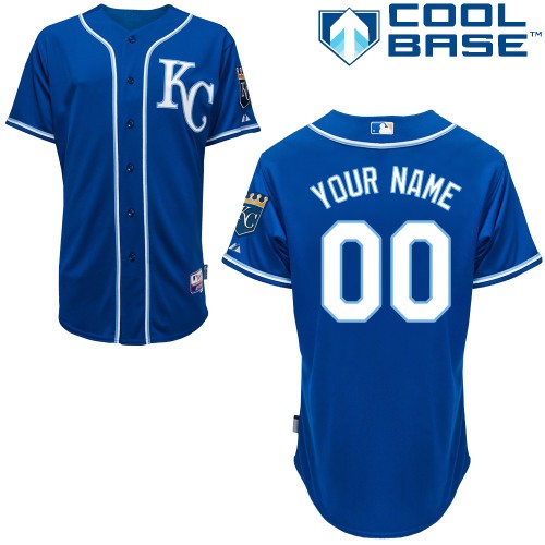 Kansas City Royals Alt Custom Big And Tall Jersey - Royal Blue