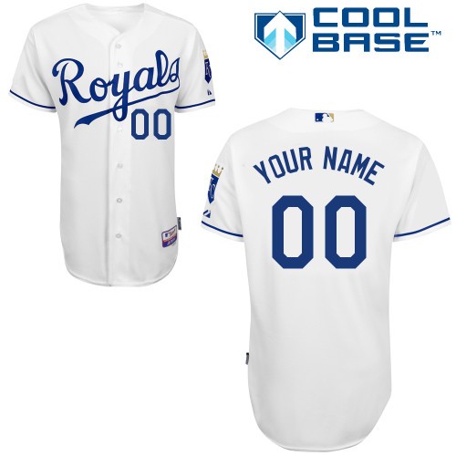 Kansas City Royals Home Custom Big And Tall Jersey - White