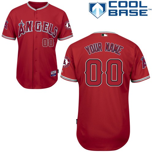 Los Angeles Angels Of Anaheim Alt Custom Big And Tall Jersey - Scarlet Red