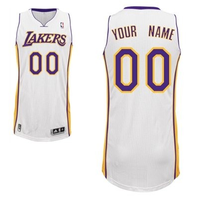 Los Angeles Lakers Home Custom Big And Tall Jersey - White