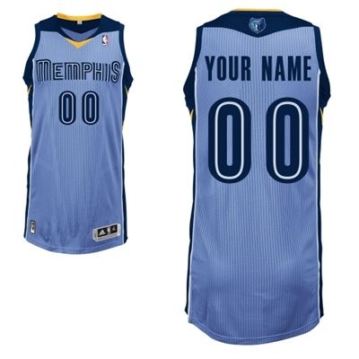 Memphis Grizzlies Alternate Custom Big And Tall Jersey - Light Blue