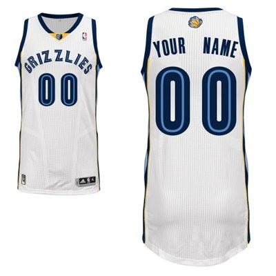 Memphis Grizzlies Home Custom Big And Tall Jersey - White